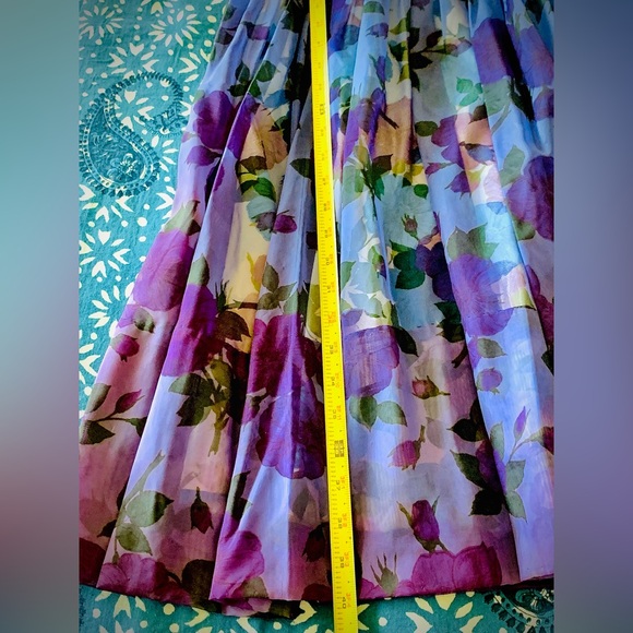 Spector & Shanler 50’s Vintage Satin Chiffon Cocktail Dress - Picture 9 of 9